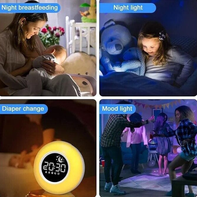 Color Changing Alarm Clock Night Light Sleep Sound Machine For Sale Online