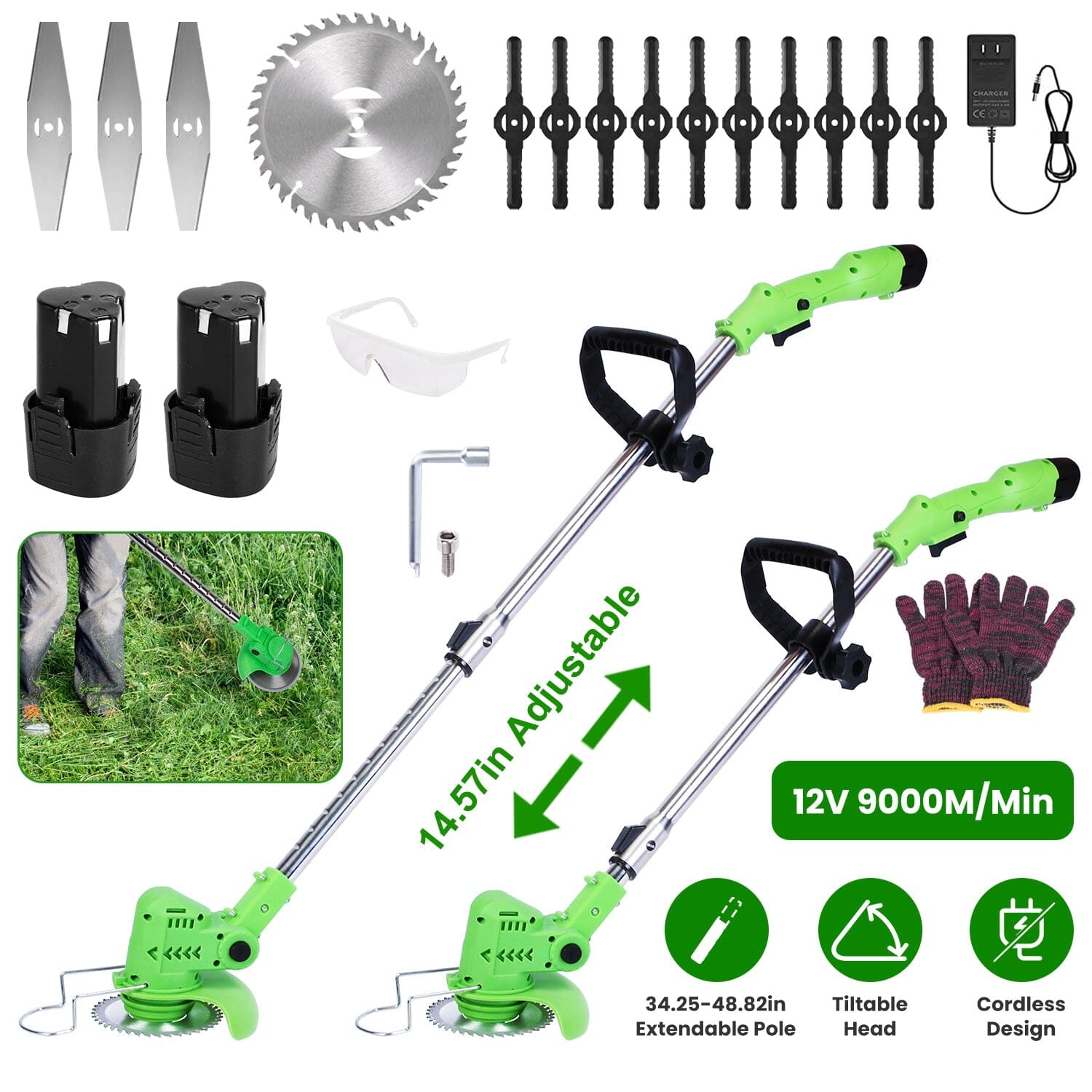 Cordless Rechargeable Grass Trimmer Discount Fast Delivery