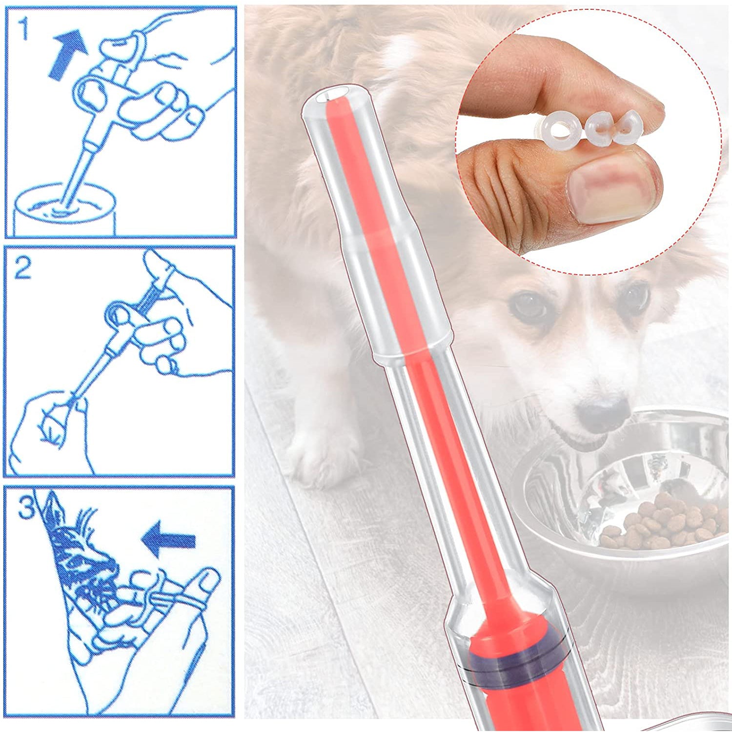 2-Piece: Pet Tablet Syringe Pusher High Quality For Sale