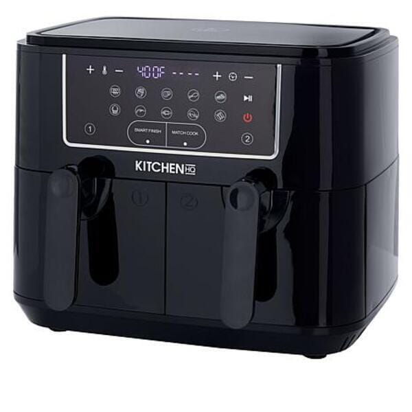 Kitchen HQ 10-in-1 9-Quart Dual Air Fryer with Kebabs (Refurbished) Cheap Footlocker Finishline