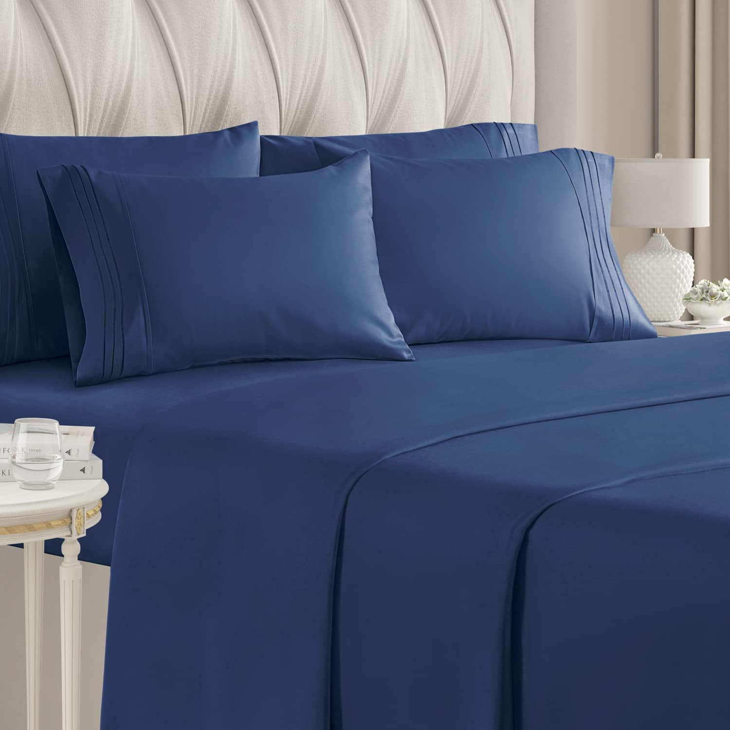 6-Piece Set: Hotel Luxury Bed Sheets Cheap Geniue Stockist