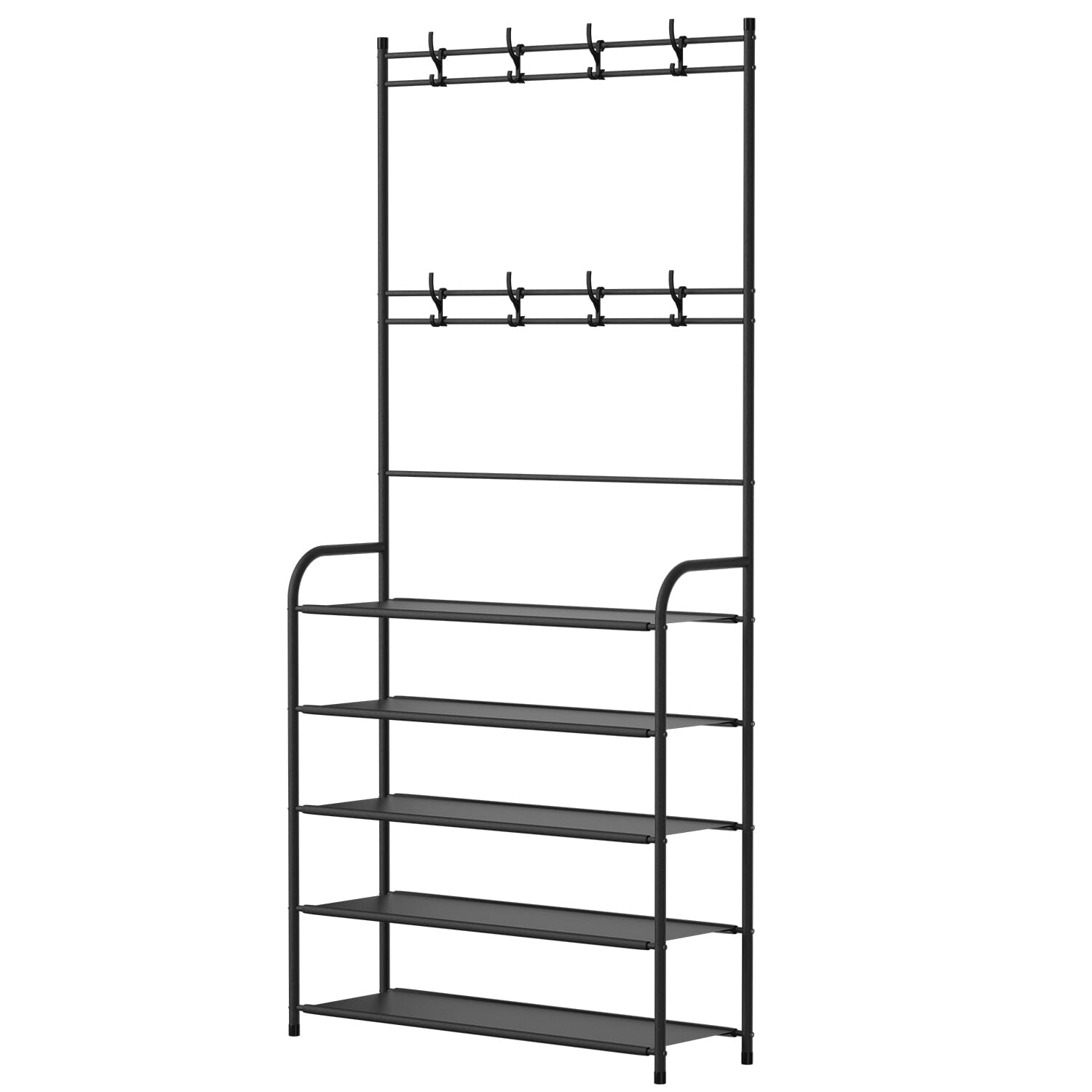 Entryway Coat Hat Rack Shoe Storage Shelf Sale New