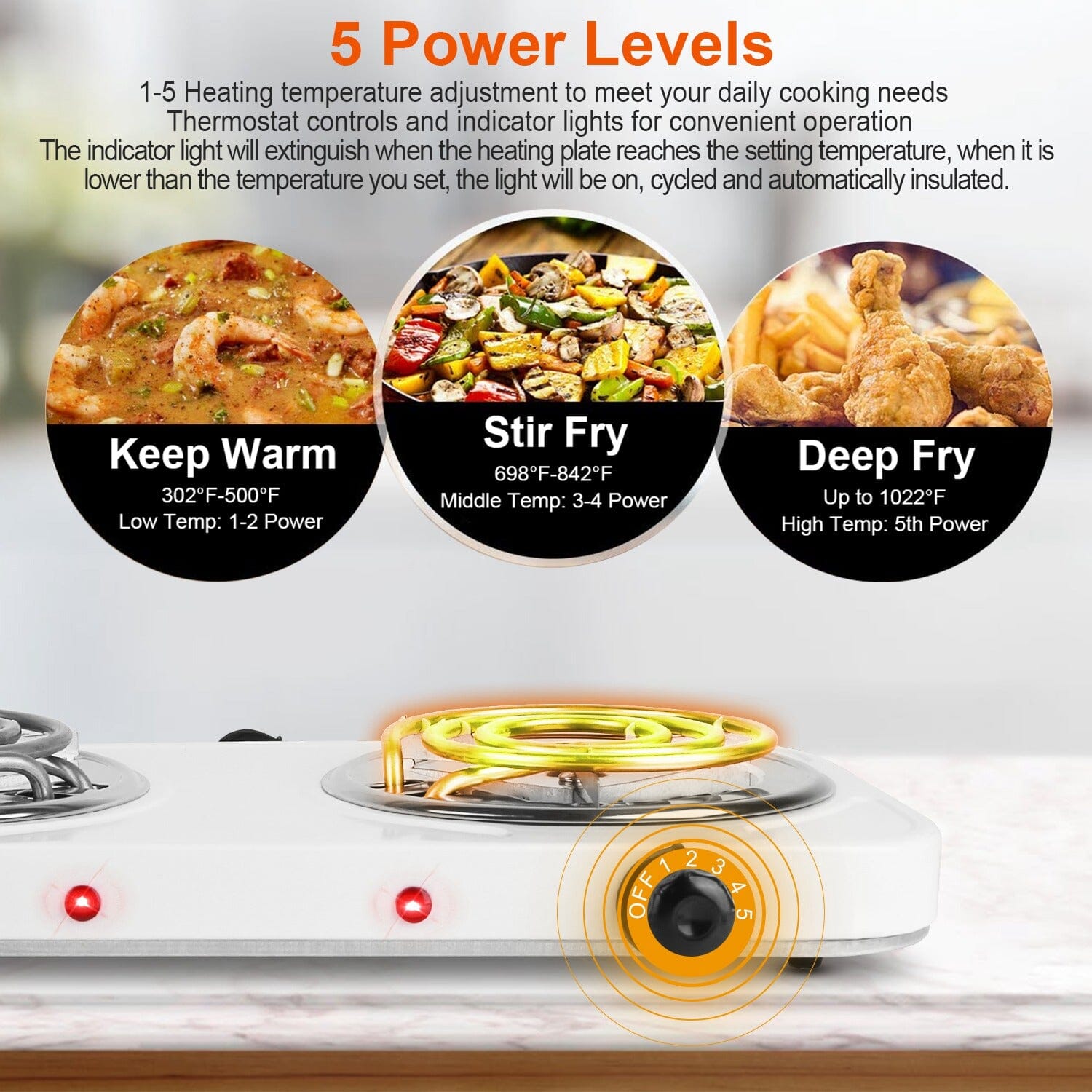 Portable Coil Heating Hot Plate Stove Countertop Manchester Great Sale Online