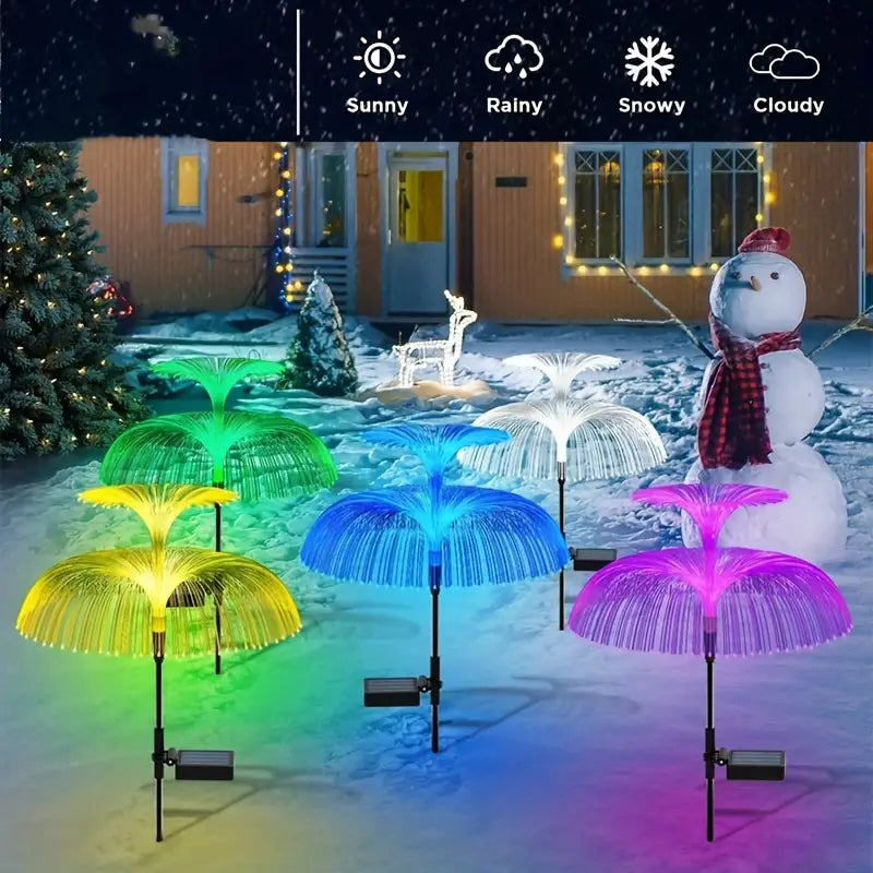 2-Pack: Waterproof Solar Jellyfish Fiber Optic Light For Sale Official Site