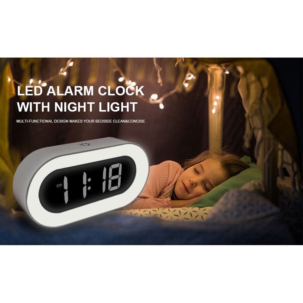 LED Digital Alarm Clock with Night Light – Dual Alarm – Dimmer – Adjustable Alarms Clearance Fake