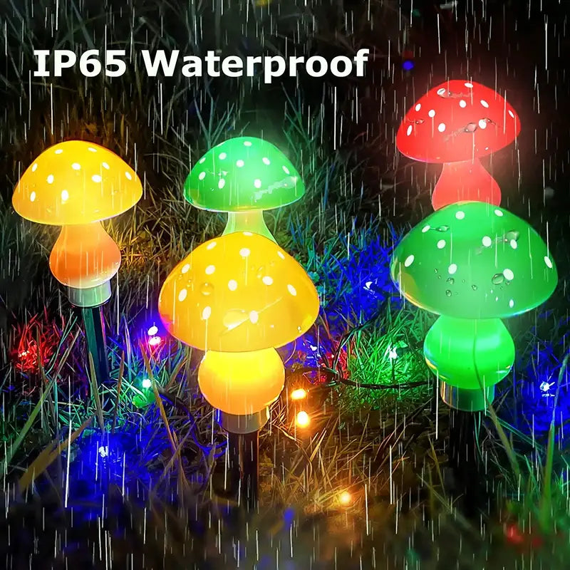 Multi-Color Changing LED Solar Mushroom Light From China Cheap Pice