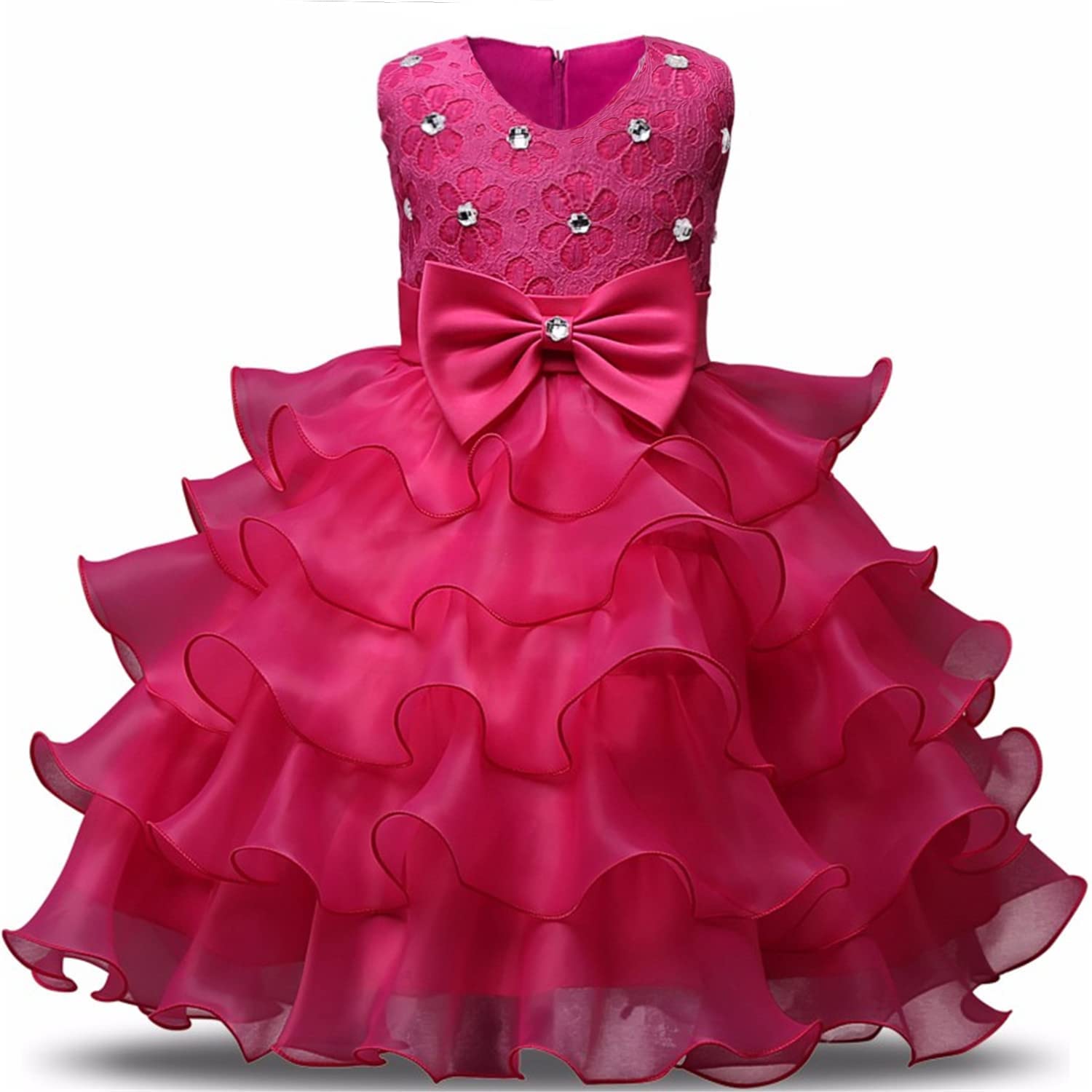 Girl Dress Kids Ruffles Lace Party Wedding Gown 2025 Cheap Online