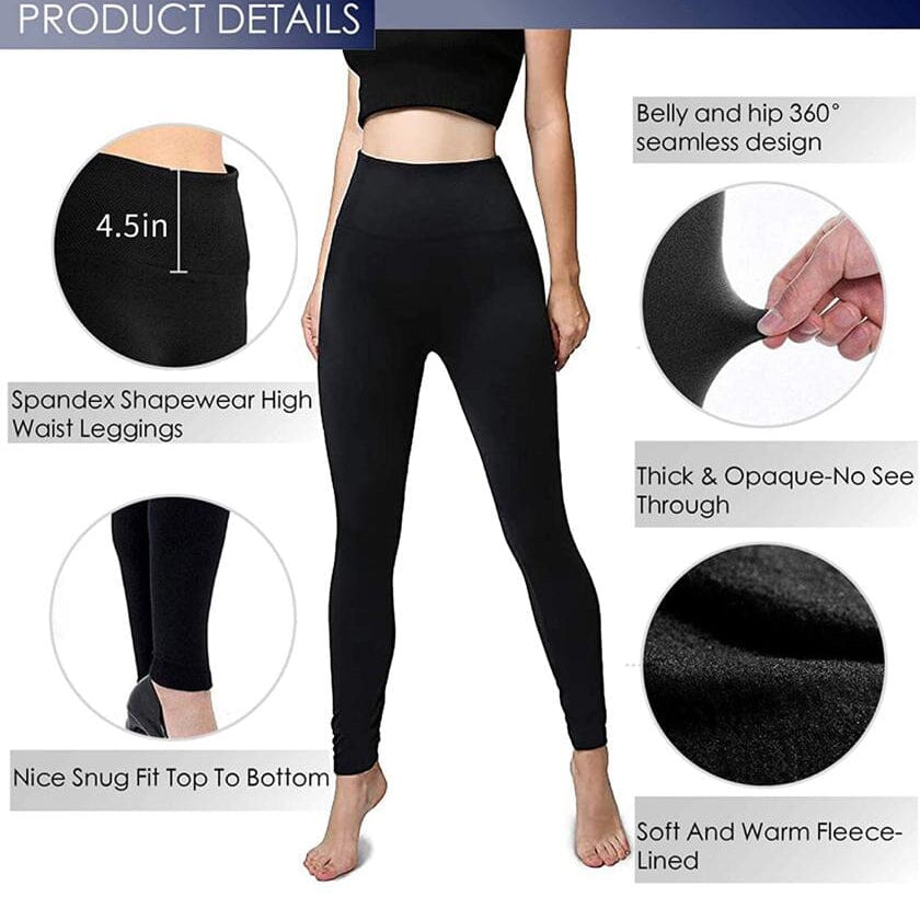 6-Pack: Women’s Extra Fleece Leggings High Waist Very Cheap Sale Online