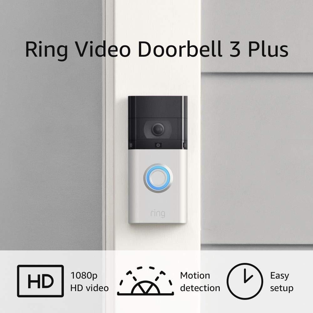 Ring Video Doorbell 3 Enhanced WiFi Improved Motion Detection (Refurbished) Outlet Footaction