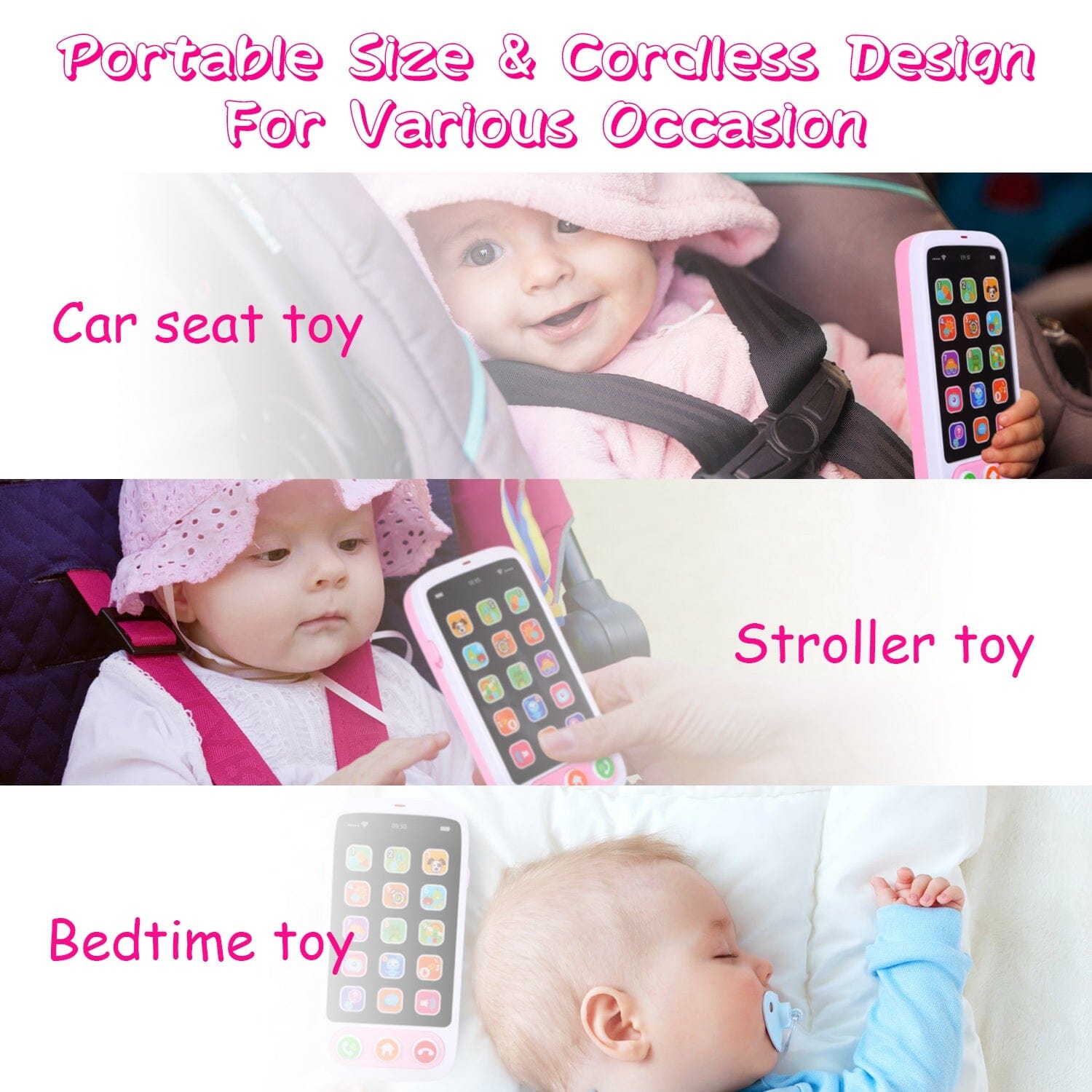 Baby Infant Interactive Educational Phone with Music Light Cheapest For Sale