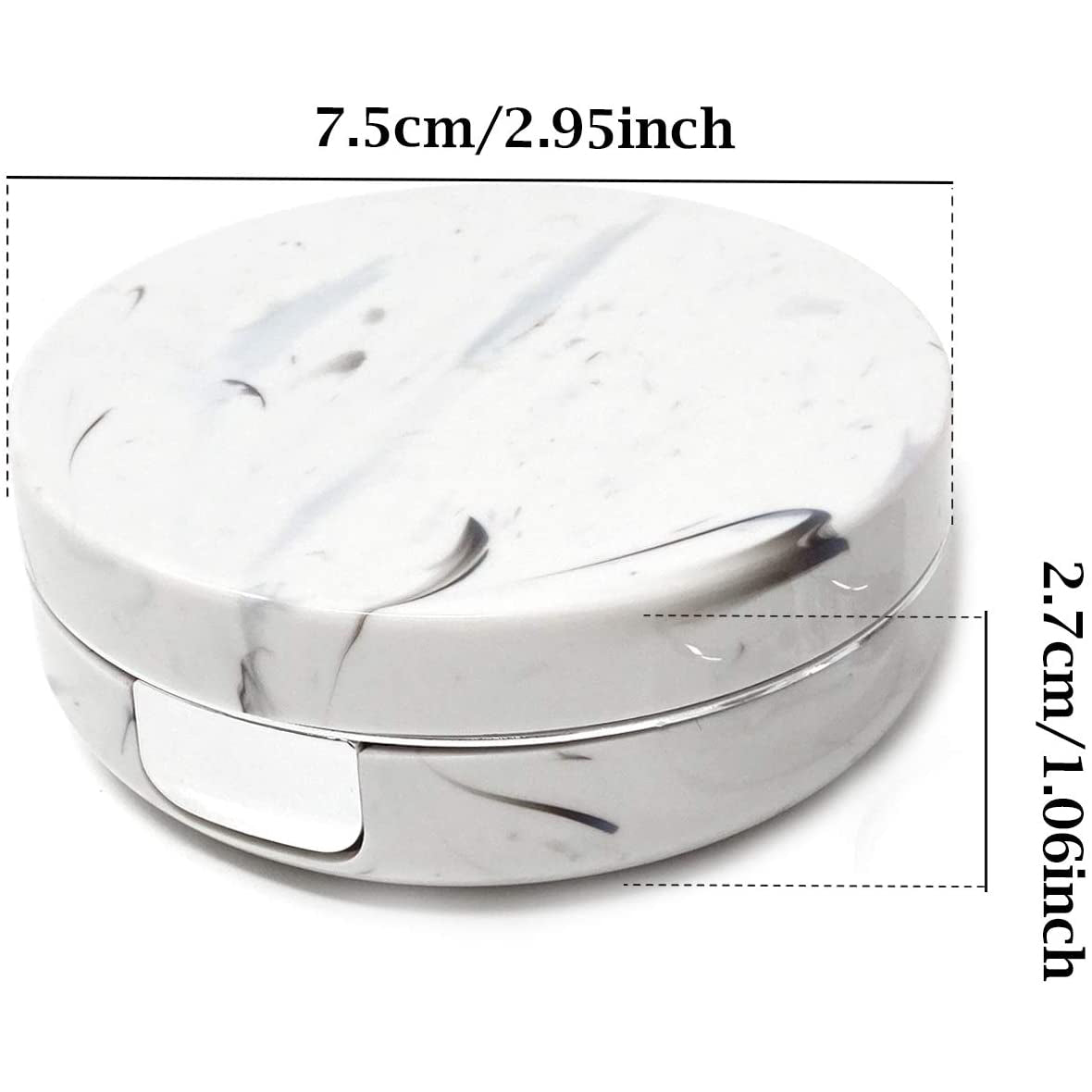 Honbay Fashion Marble Contact Lens Case with Mirror Choice For Sale