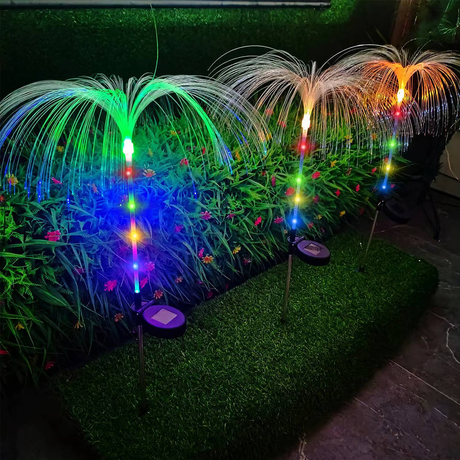 4-Piece: Solar Powered Jellyfish Lights Factory Outlet Cheap Online