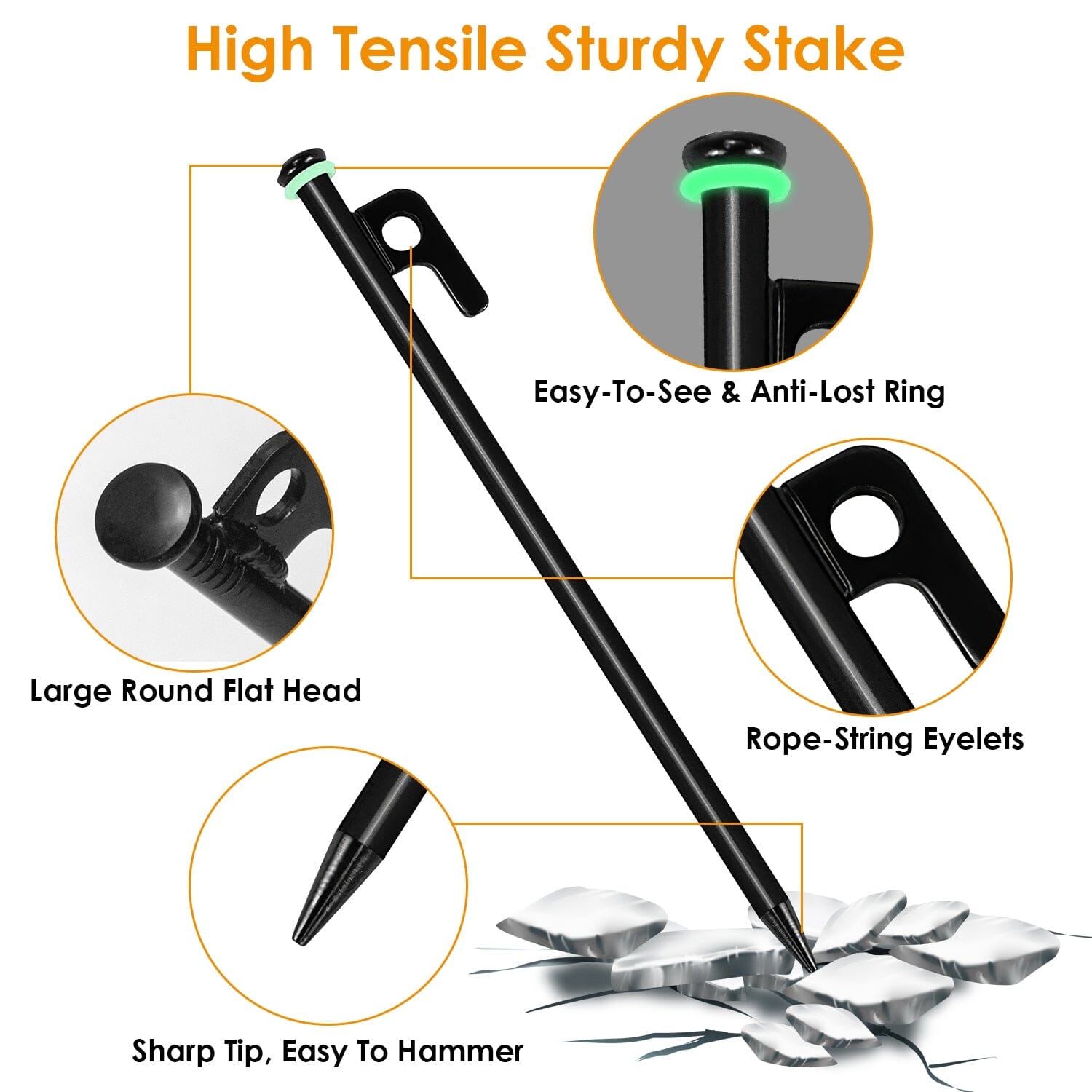 Tent Stakes Camping Hammer Set Shop Offer For Sale