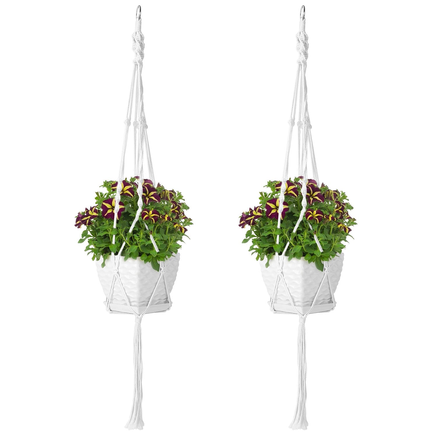 2-Piece: Plant Hanger Flowerpot Net Bag Cheap Sale Brand New Unisex