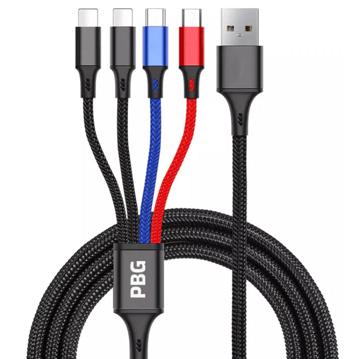 PBG 4-in-1 Cable 3A Nylon Braided Sale Cheapest