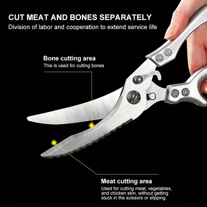 Stainless Steel Heavy-Duty Kitchen Non-Slip Grip Scissors Cheap Best Pices