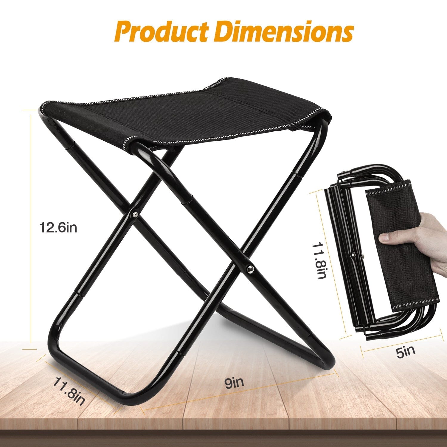 Foldable Camping Stool Portable Travel Chair Real Online