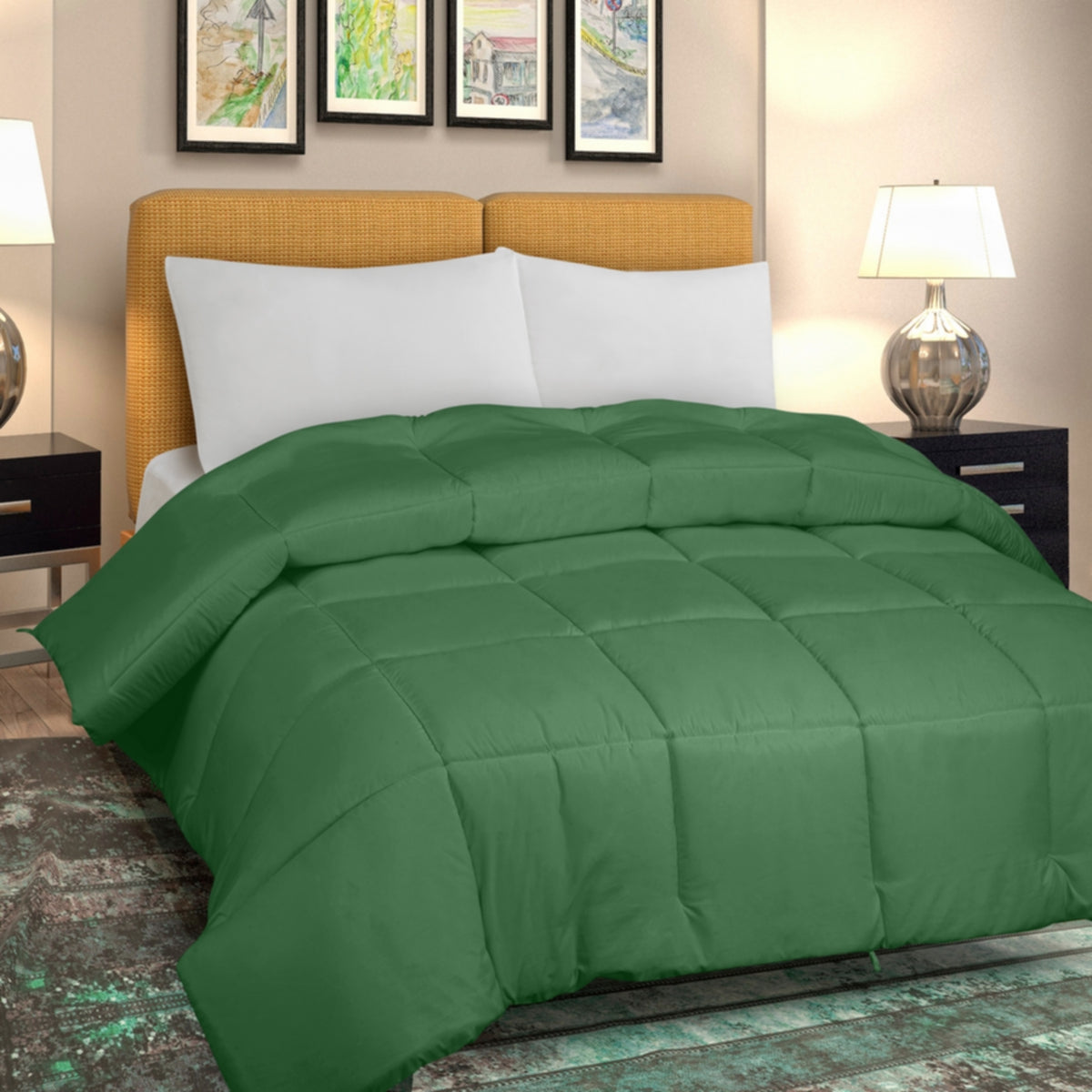 Royale All Season Down Alternative Bedding Lightweight Quilted Comforter with Corner Tabs Cheap Cost