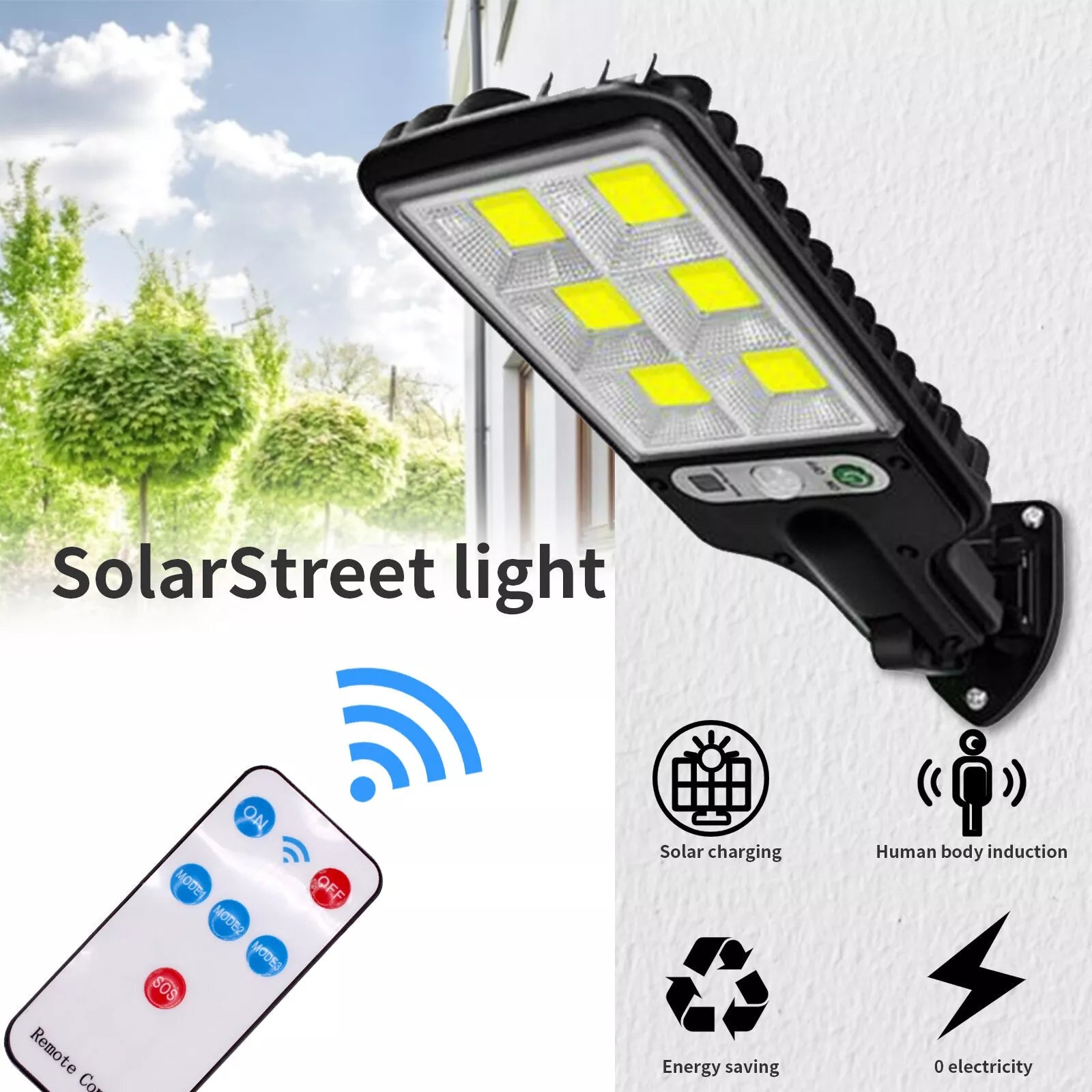 LED Solar Light Motion Sensor 3 Modes Flood Lamp Outdoor Street Wall Yard Garden In China Online