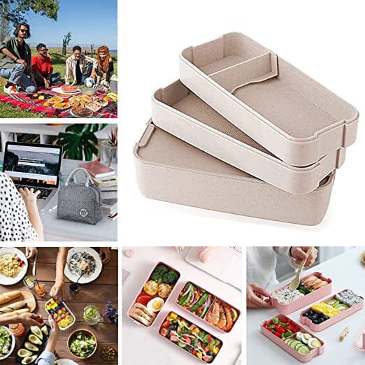 3-Layer Stackable Bento Box Japanese Lunch Box Kit with Spoon & Fork Pick A Best Cheap Pice