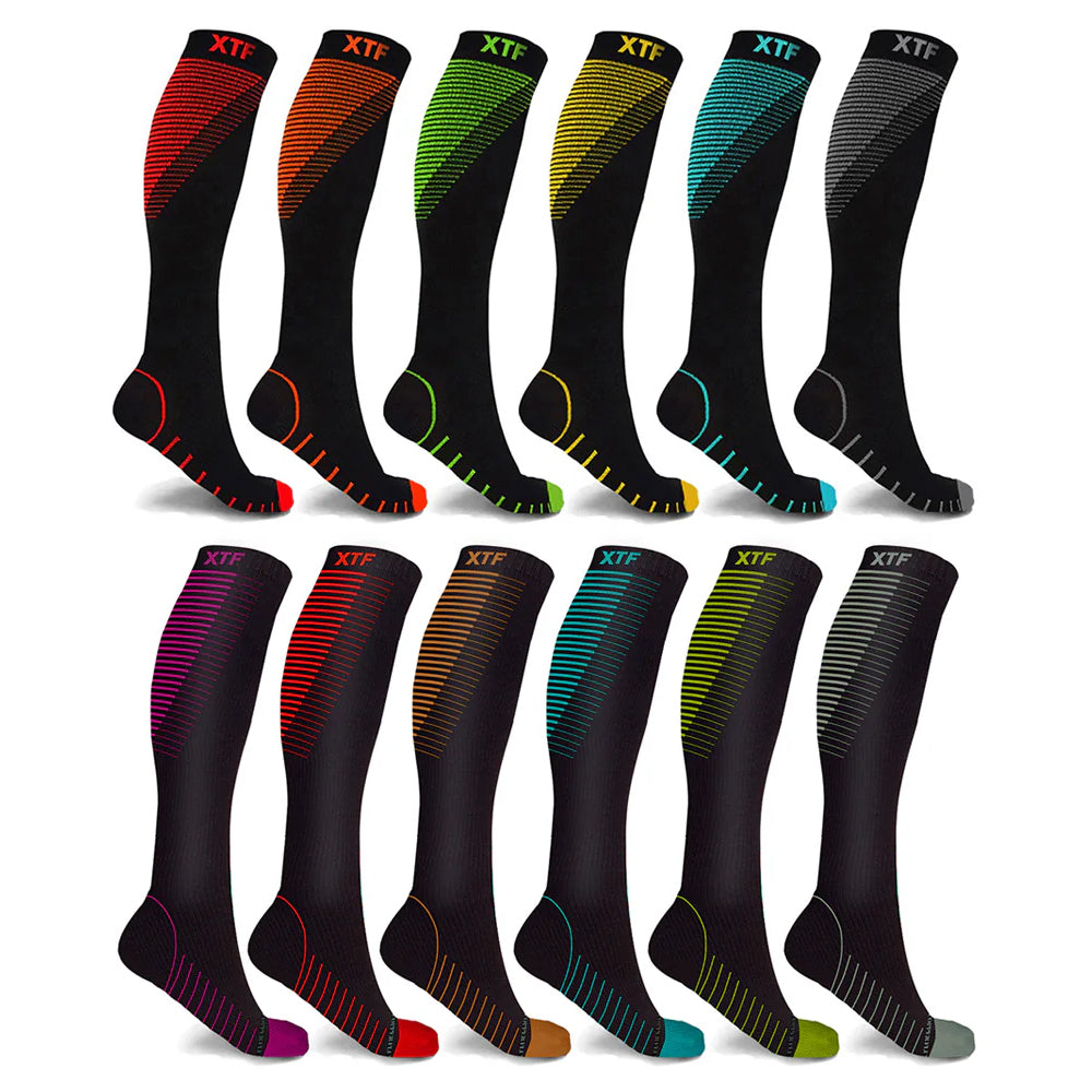 12-Pairs: Athletic Graduated Knee-High Compression Socks Shop Sale Online