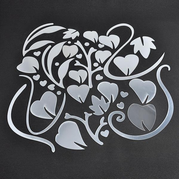 3D Mirror Flower Removable Wall Sticker Outlet Extremely