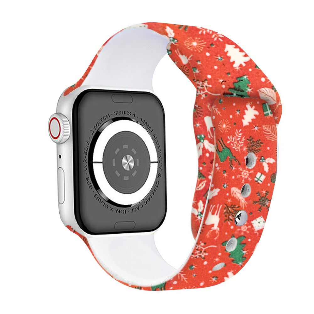 Christmas Silicone Apple Watch Bands Outlet Find Great