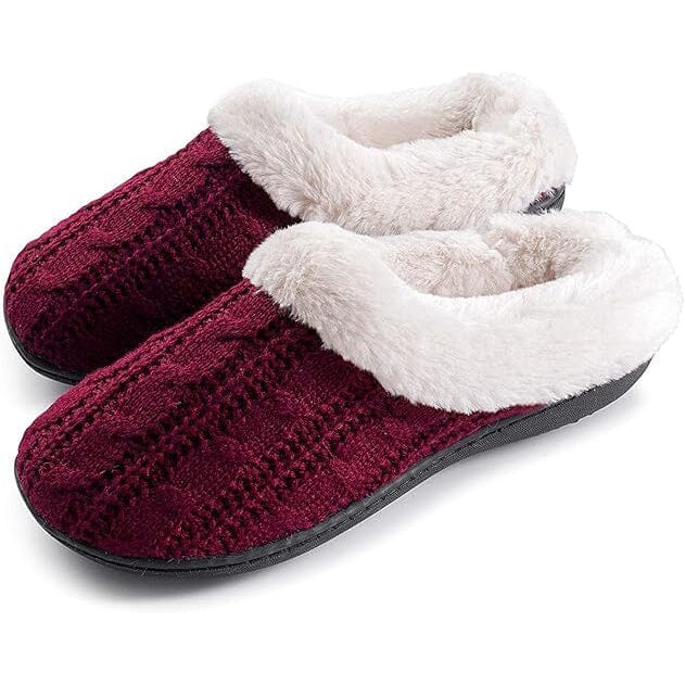 Roxoni Women's Slippers Cable Knit Super Cozy Comfort Clog Cheap Get Authentic