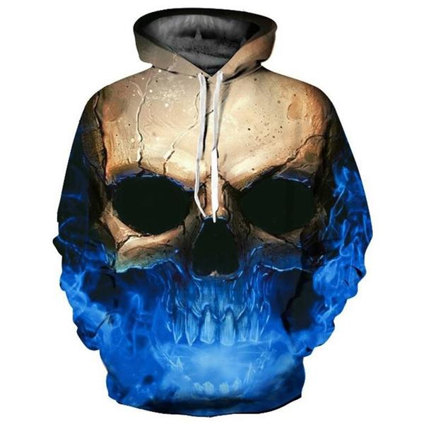 Unisex Characters Skull 3D Printed Hoodies Sale Reliable