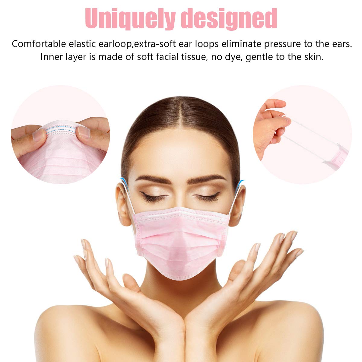 100-Pieces: Disposable 3 Ply Earloop Face Masks Really For Sale