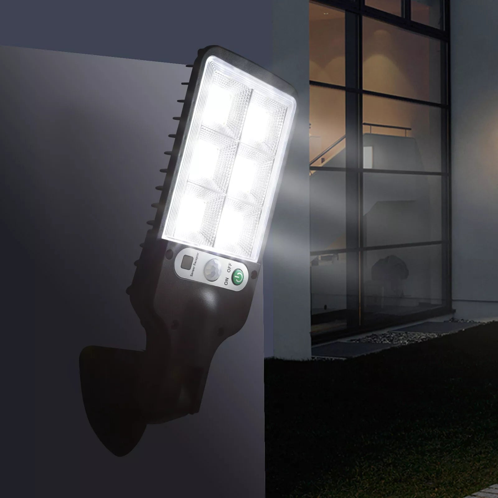 LED Solar Light Motion Sensor 3 Modes Flood Lamp Outdoor Street Wall Yard Garden In China Online