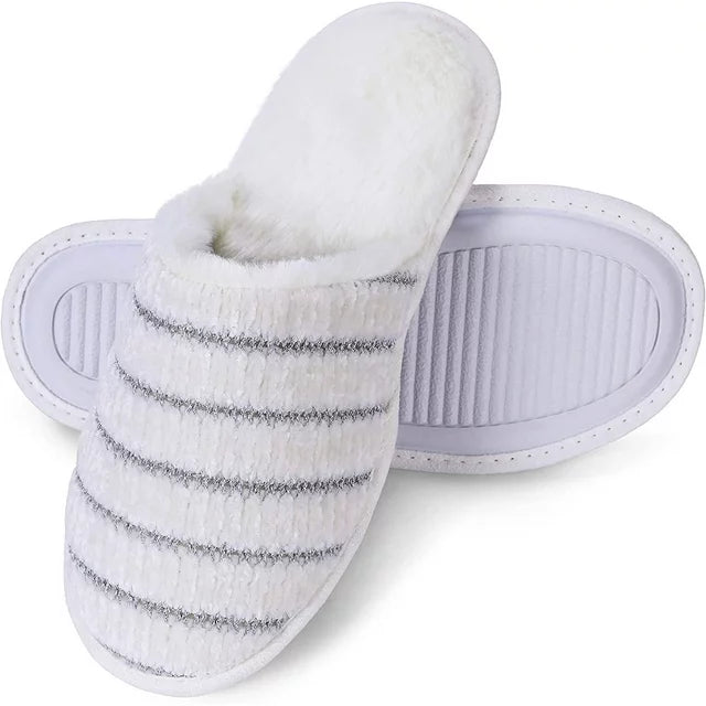 Roxoni Women Slipper Cozy Memory Foam, Indoor Outdoor Rubber Sole Sale Outlet Locations