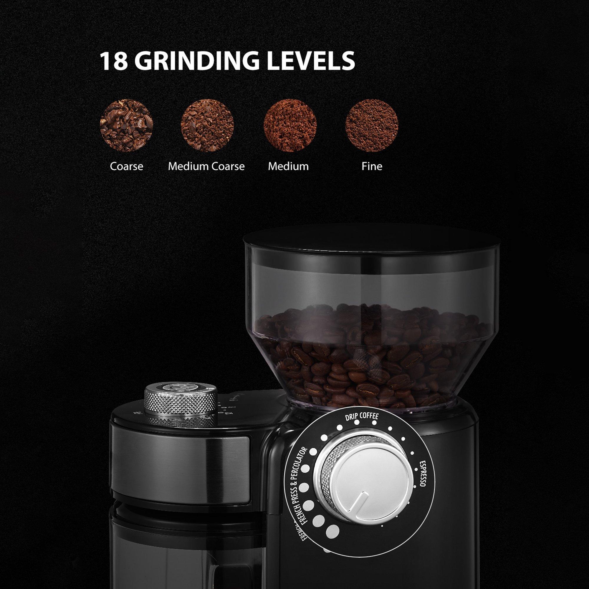 Electric Burr Coffee Grinder with 18 Settings Sale Best Wholesale