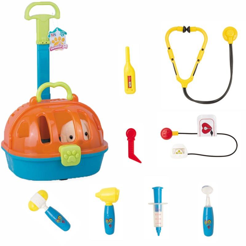 Interactive Vet Clinic and Cage Pretend Play for Kids Discount 2025 Unisex