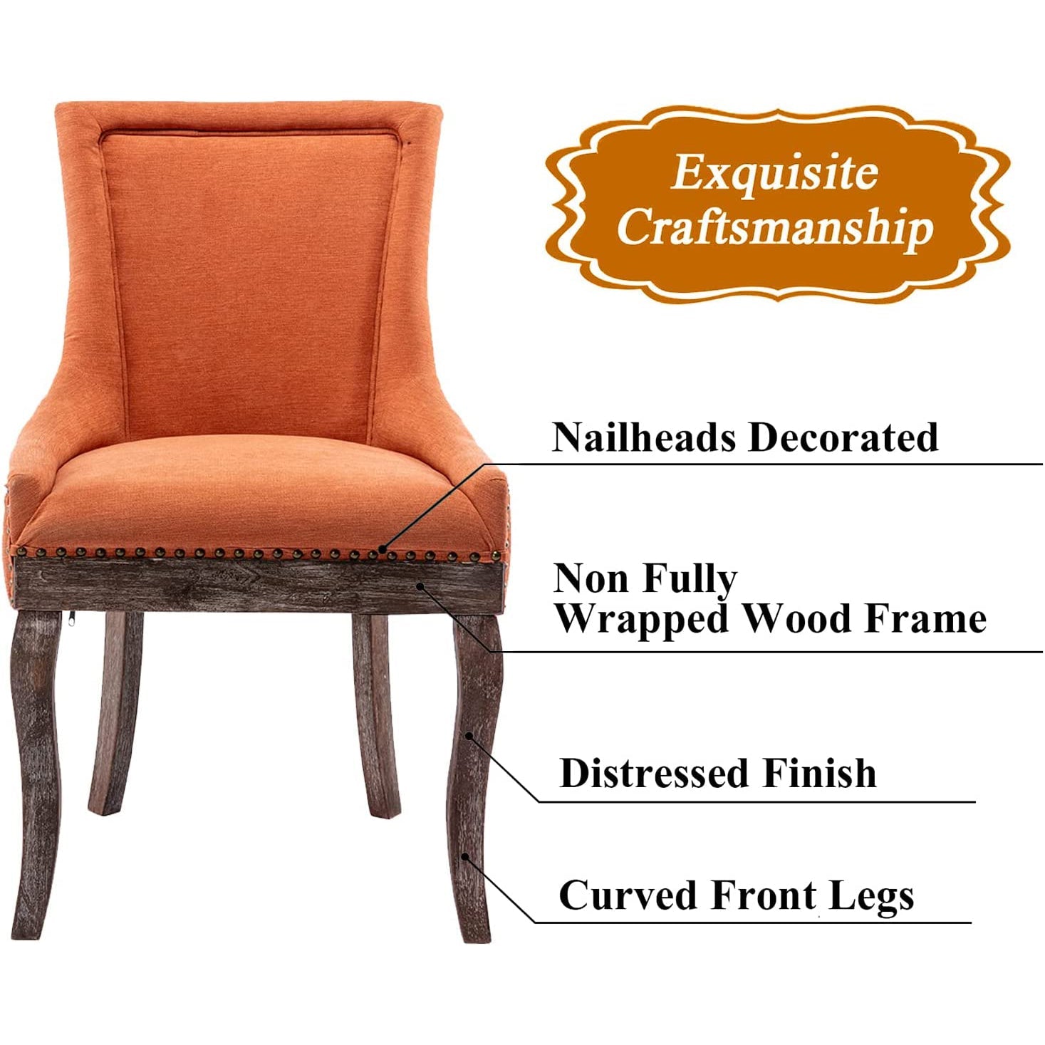 2-Pack: Fabric Upholstered Side Chairs Set Sale Finishline