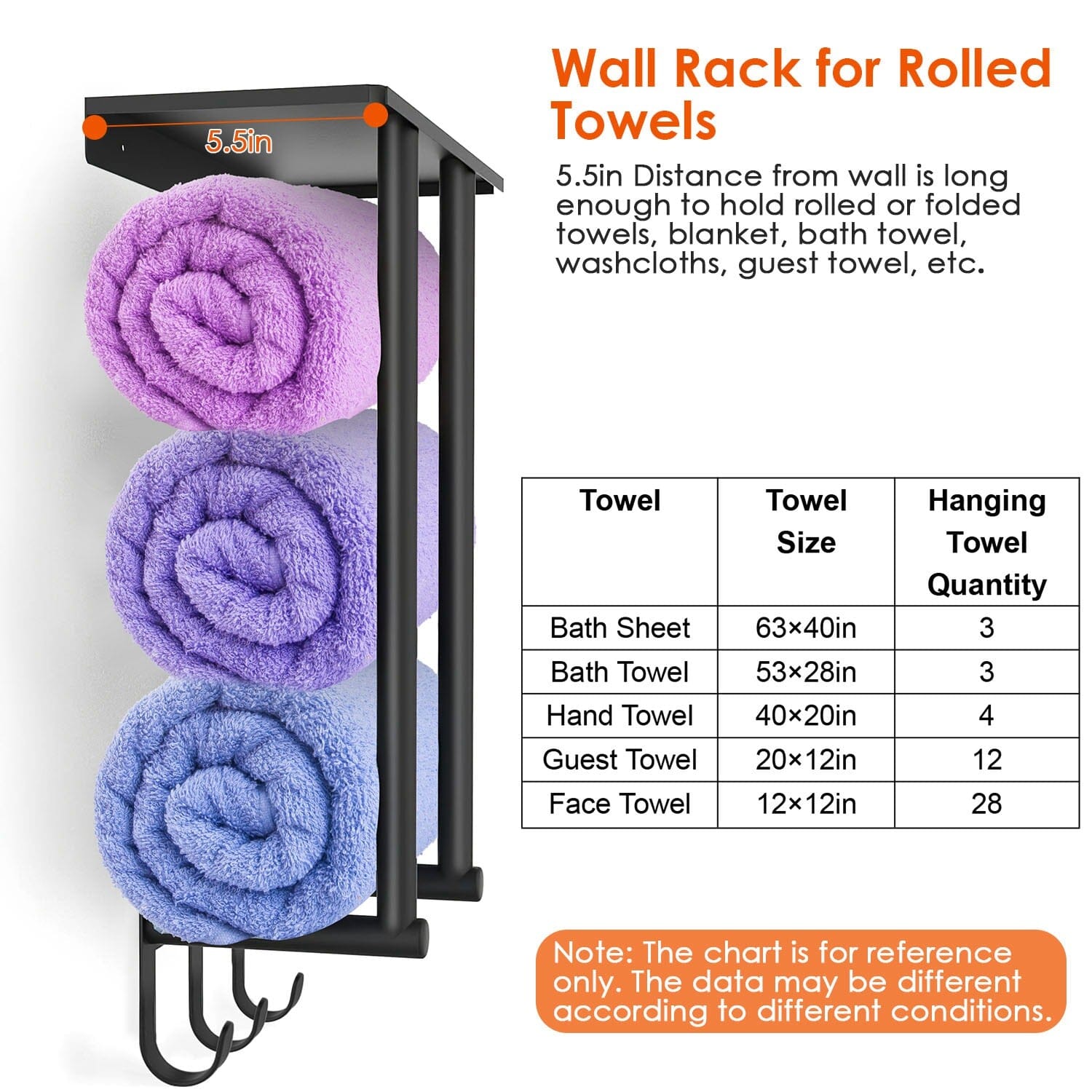 Wall Mounted Towel Rack for Rolled Towels Buy Cheap Footlocker Pictures