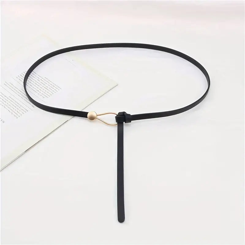 Thin Leather Belt Female Bow Leisure Belts Outlet Reliable