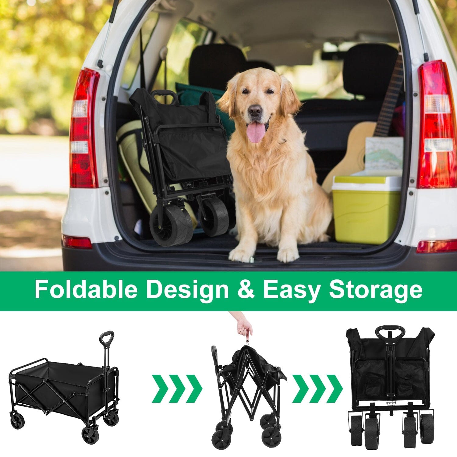 Collapsible Folding Wagon Cart Best Place Online