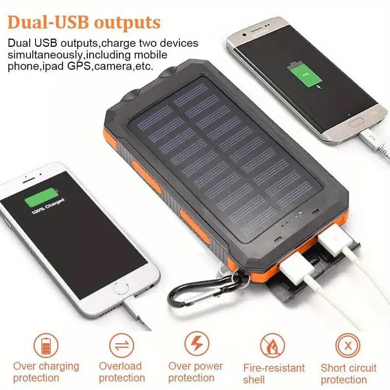 USB Portable Charger 10000mAh Solar Power Bank for Cell Phone and Laptops Clearance Wholesale Pice