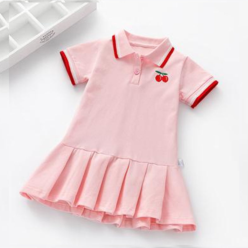 Children Dress Spring Summer Turn-Down Collar Free Shipping Manchester Great Sale