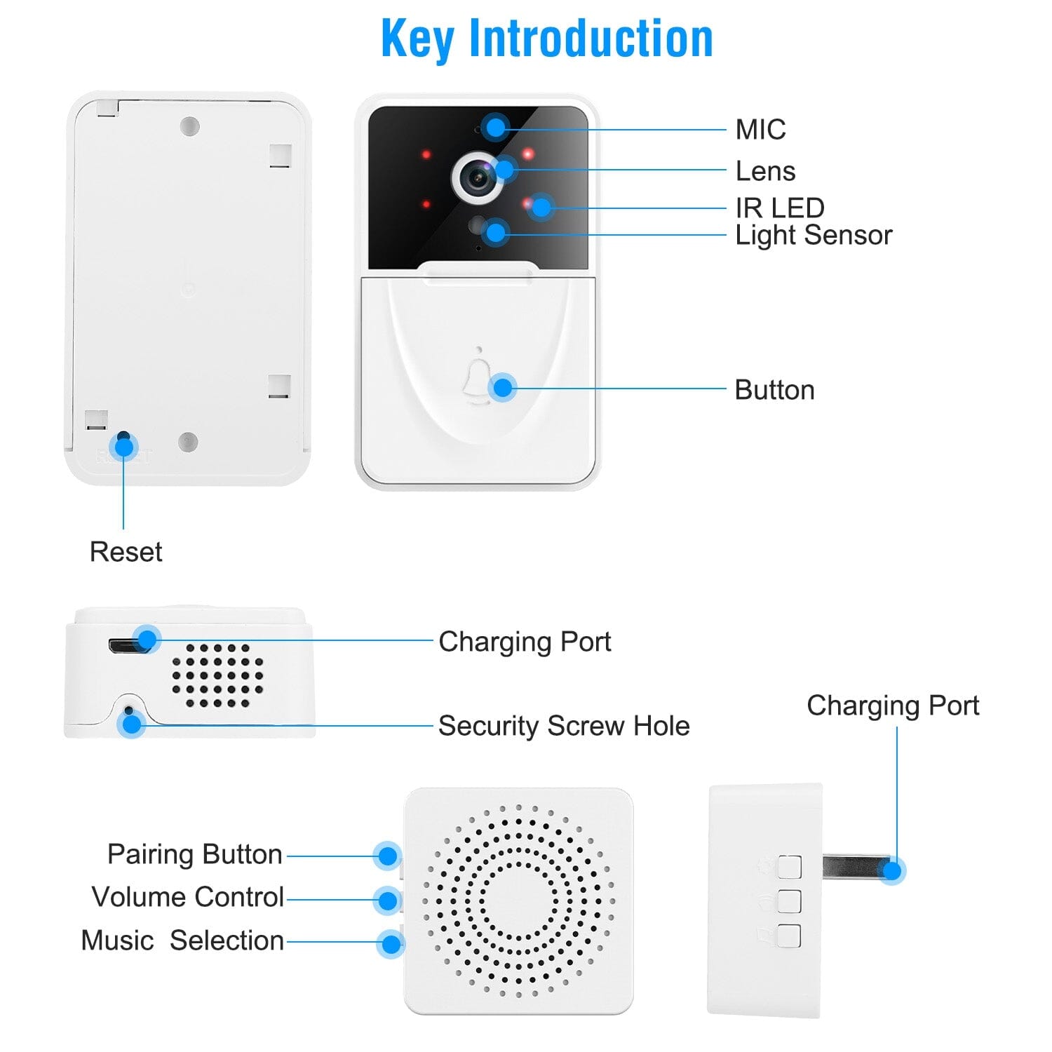 Smart Wireless Wi-Fi Video Security Doorbell Cheap Sale Good Selling