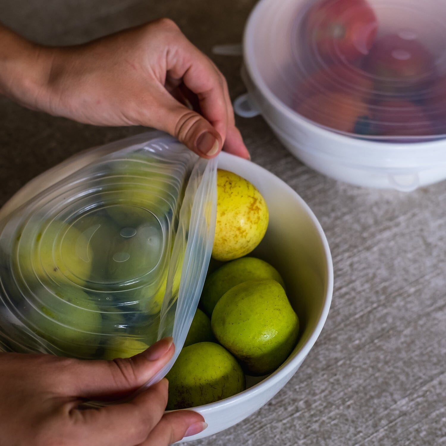 6-Pack: Reusable Silicone Stretch Container Lids Covers for Food Storage - Fit Most Containers Cheap Browse