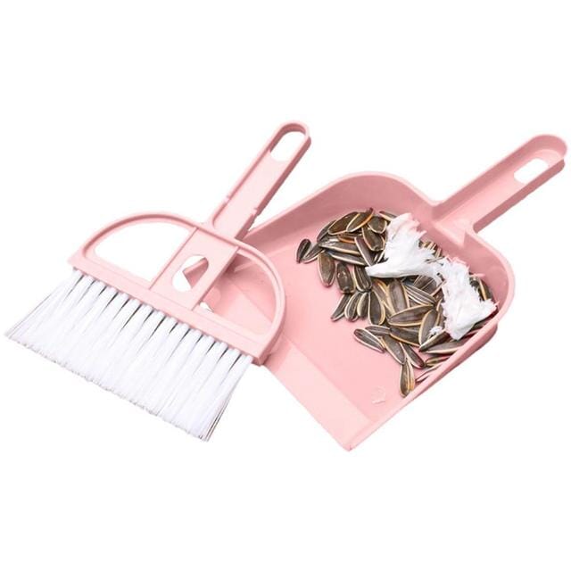 2-Piece Set: Mini Cleaning Dustpan And Brush Set For Nice For Sale