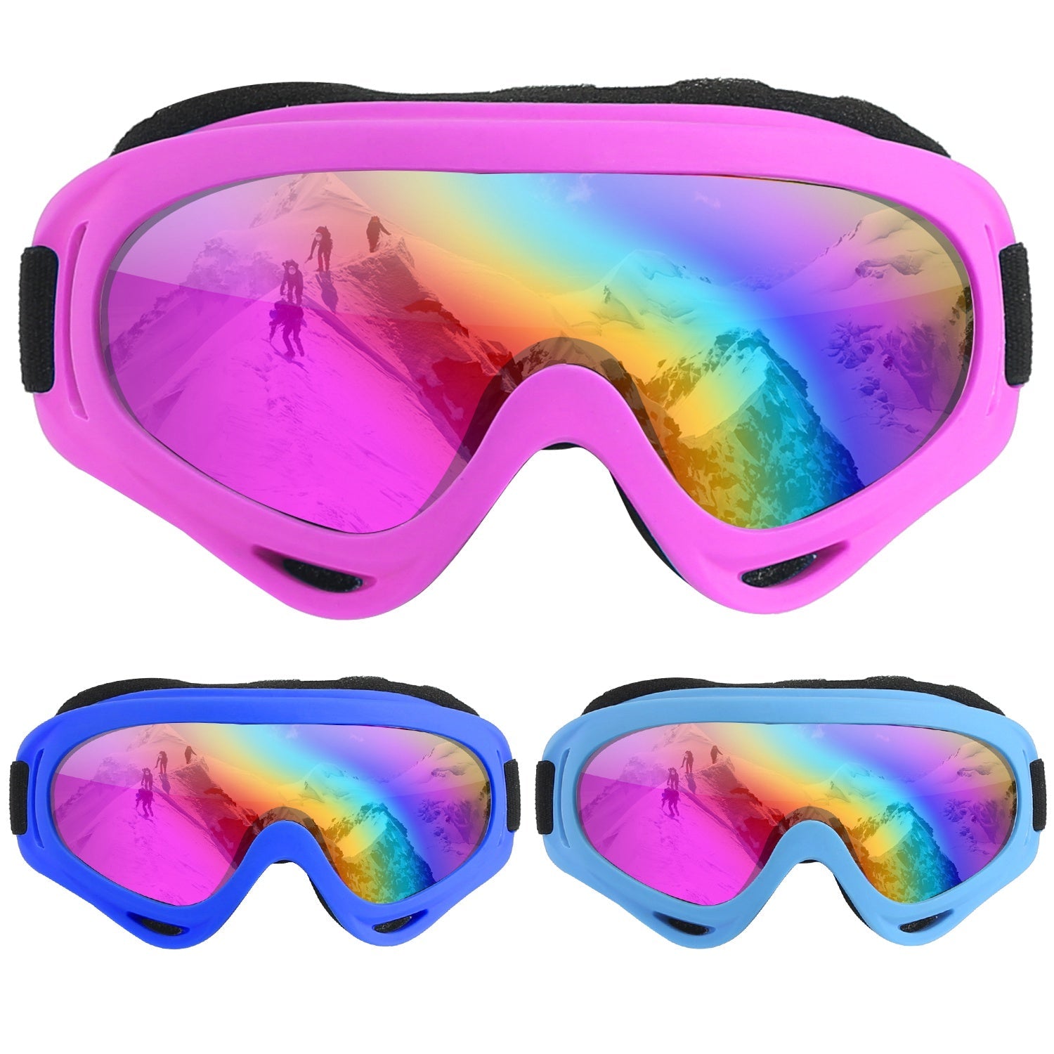 3-Pack: Winter Sports Goggles for Kids and Adults Official Site