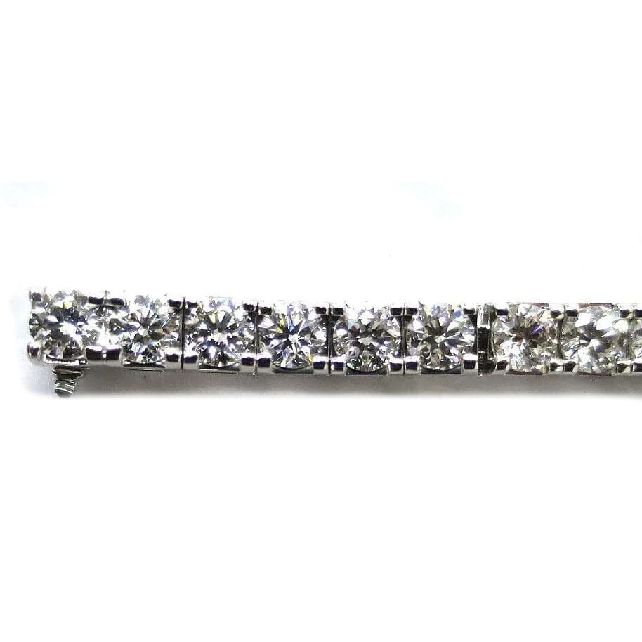 25 Ct Round Diamond Tennis Bracelet 14K Gold Lab Grown IGI Cert D-F VS Buy Cheap Sast