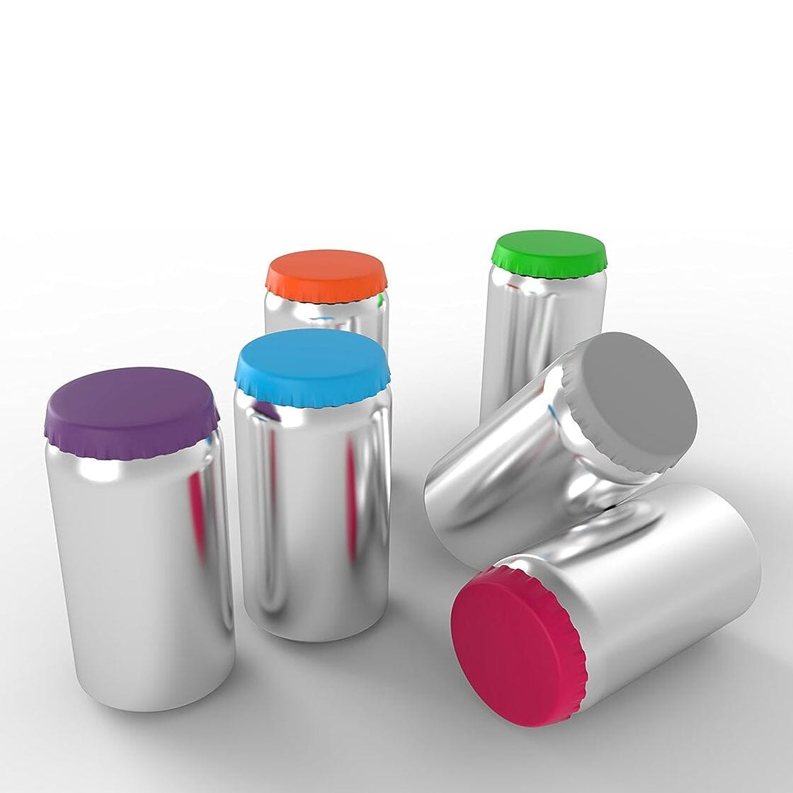 6-Pack: Silicone Can Lids Fits Standard Soda Cans Outlet Popular