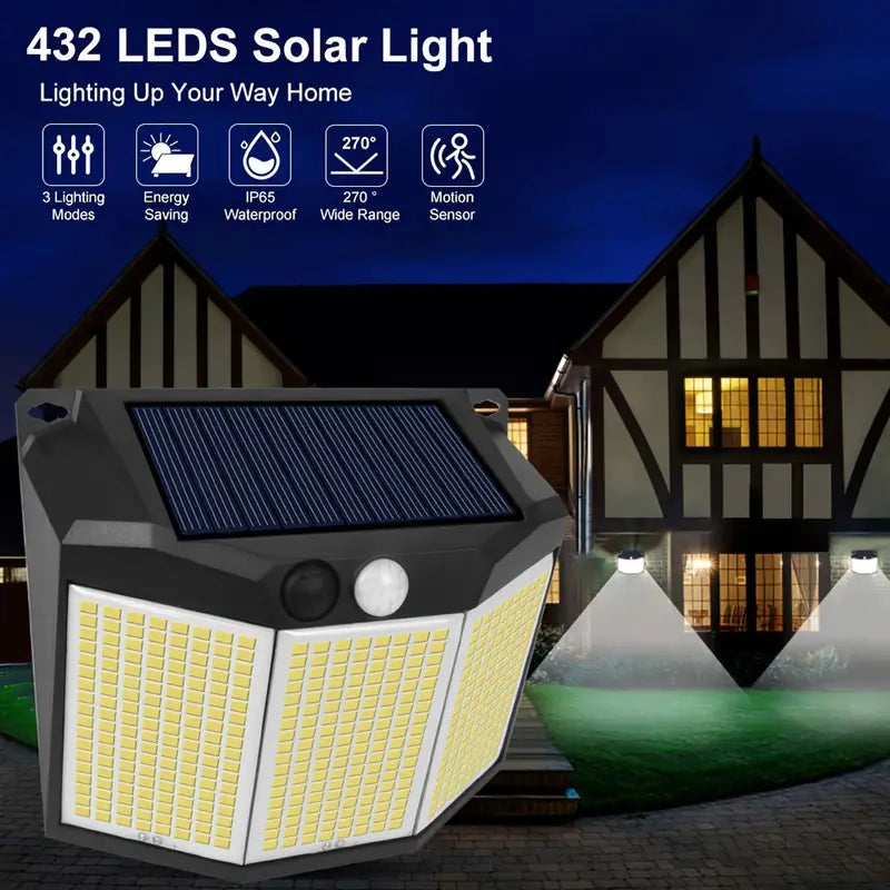 432 LED Solar Garden Wall Lights Cheap Footlocker