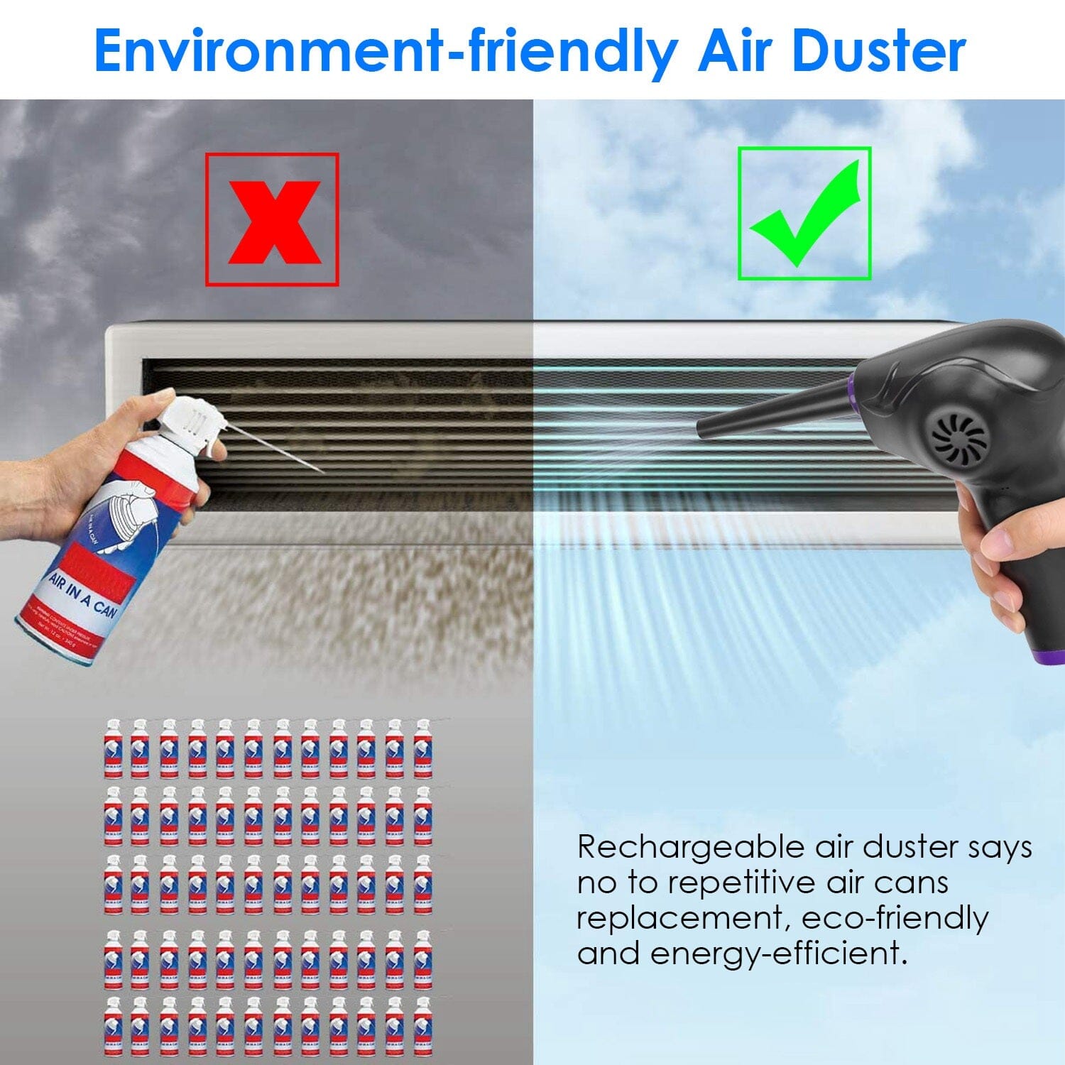 Electric Cordless Air Duster Blower Compressed Air Duster Cheap Sale Cost