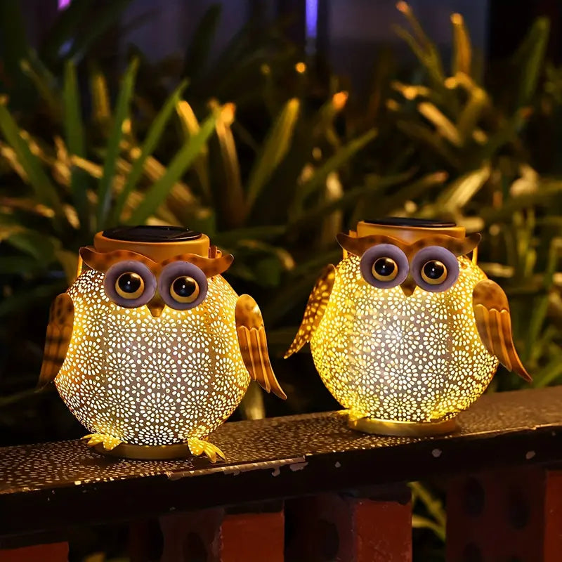 Solar Garden Hanging Light Owl Pattern Supply Online