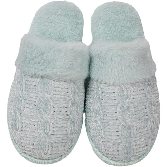 Roxoni Fur Trim Knit Sweater Slippers for Women Quality Free Shipping Outlet